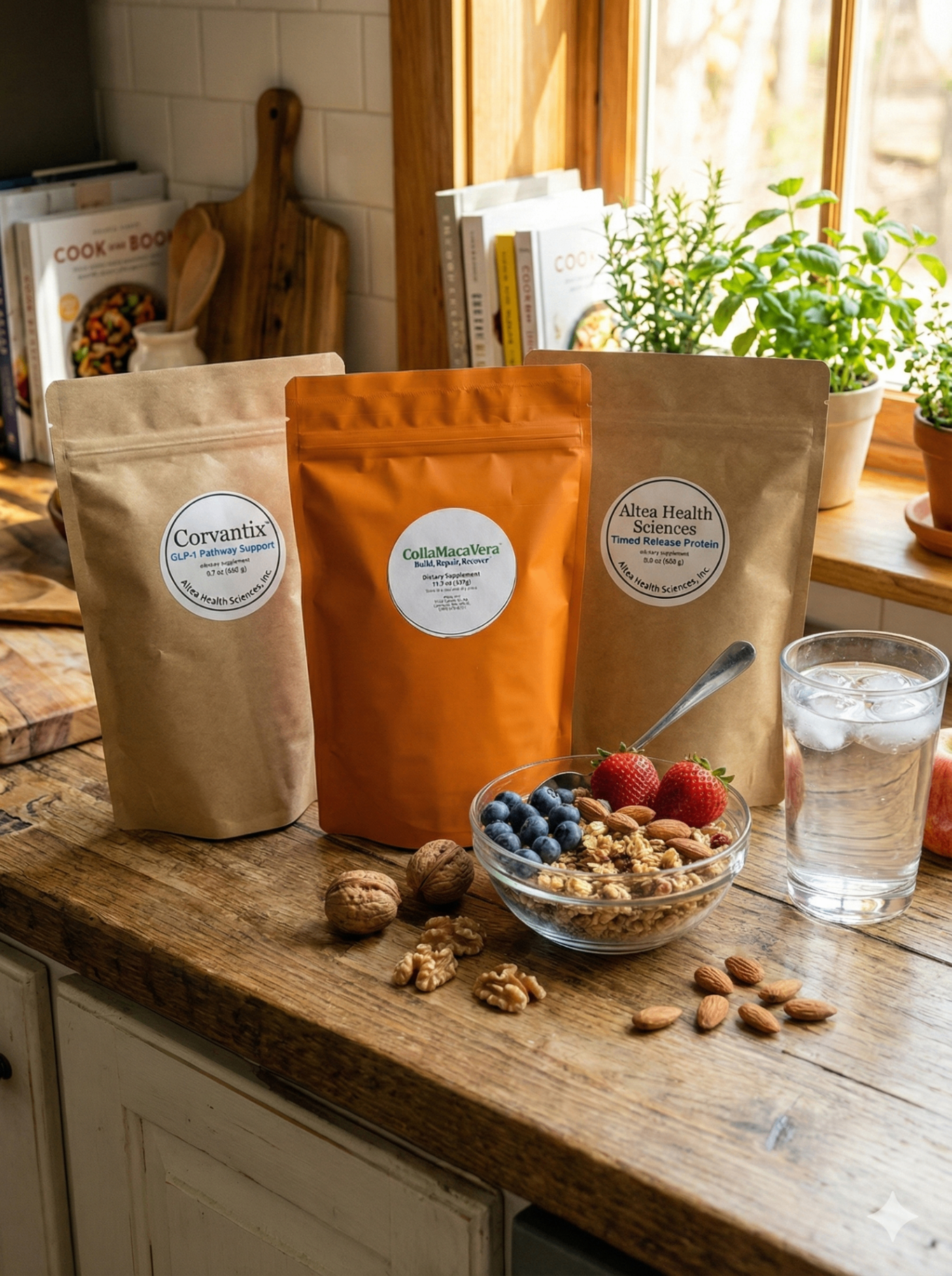 Complete Metabolic Renewal Bundle - Corvantix, Timed-Release Protein, and CollaMacaVera supplements